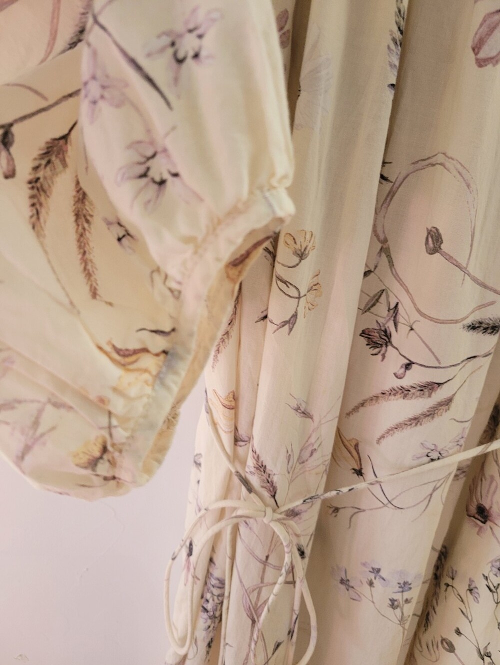 H&M XL Cream Floral Boho Maxi Dress - Picture 5 of 9